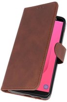 Wicked Narwal | bookstyle / book case/ wallet case Wallet Cases Hoesje voor Samsung Galaxy J8 Mocca