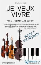 Je veux vivre - Solo, Strings and optional Harp or Piano (score & parts)