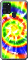 Samsung Galaxy A21s Hoesje Transparant TPU Case - Hippie Tie Dye #ffffff