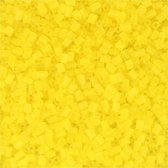 Rocailles 2-cut, d 1,7 mm, afm 15/0 , gatgrootte 0,5 mm, transparant geel, 25 gr/ 1 doos