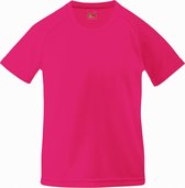 Fruit Of The Loom Kinderen Unisex Prestatie Sportskleding T-Shirt (2 stuks) (Fuchsia)