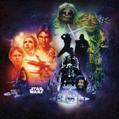 Fotobehang - Star Wars Classic Poster Collage 250x250cm - Vliesbehang