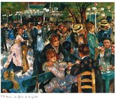 Auguste Renoir - Le Moulin de la Galette Kunstdruk 70x50cm