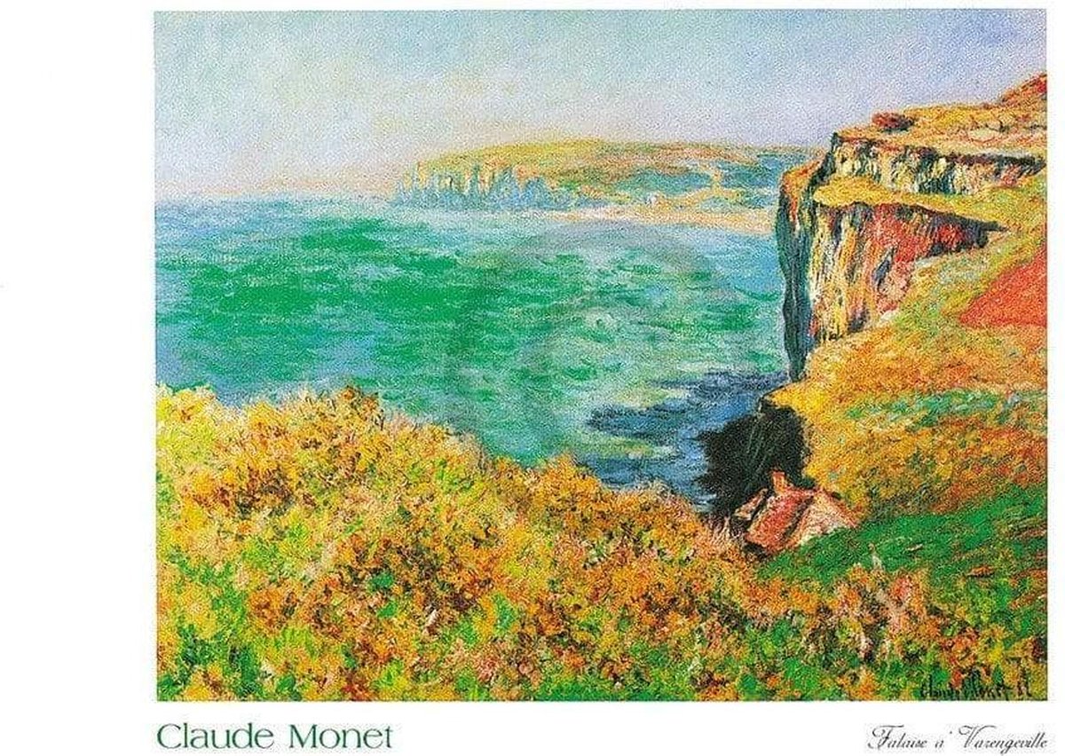 PGM Kunstdruk Claude Monet - Falaise à Varengeville 70x50cm Divers