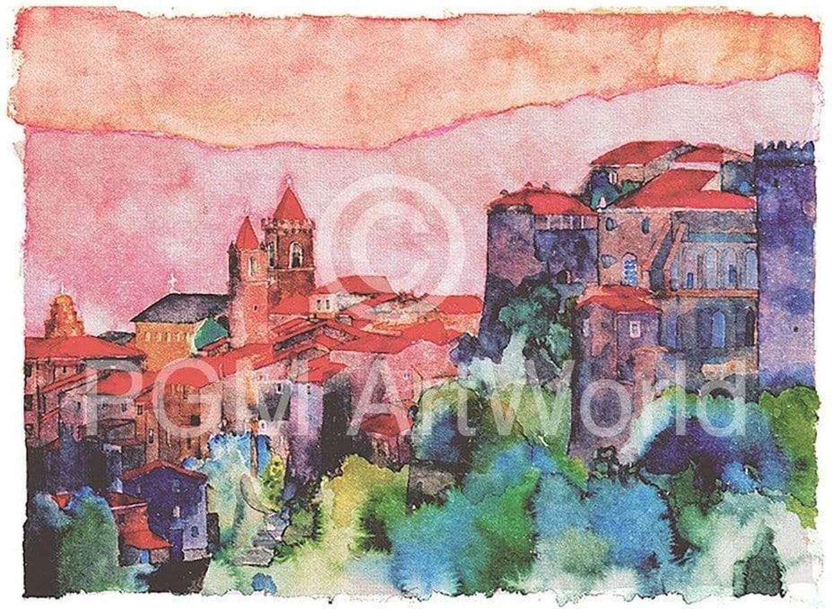 PGM Kunstdruk Ralf Westphal - Fosdinovo, Lunigiana, Apuanische Alpen 70x50cm Divers