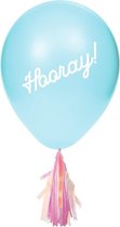 CREATIVE PARTY - 8 latex ballonnen met stickers en franjes