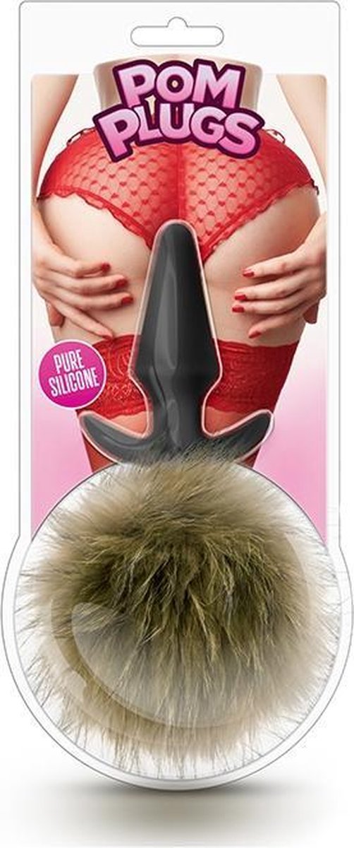 Goedkoopste Blush - Pom plug anaalplug met konijnenstaartje - Bruin