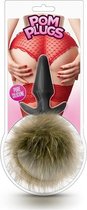 Blush - Pom plug anaalplug met konijnenstaartje - Bruin