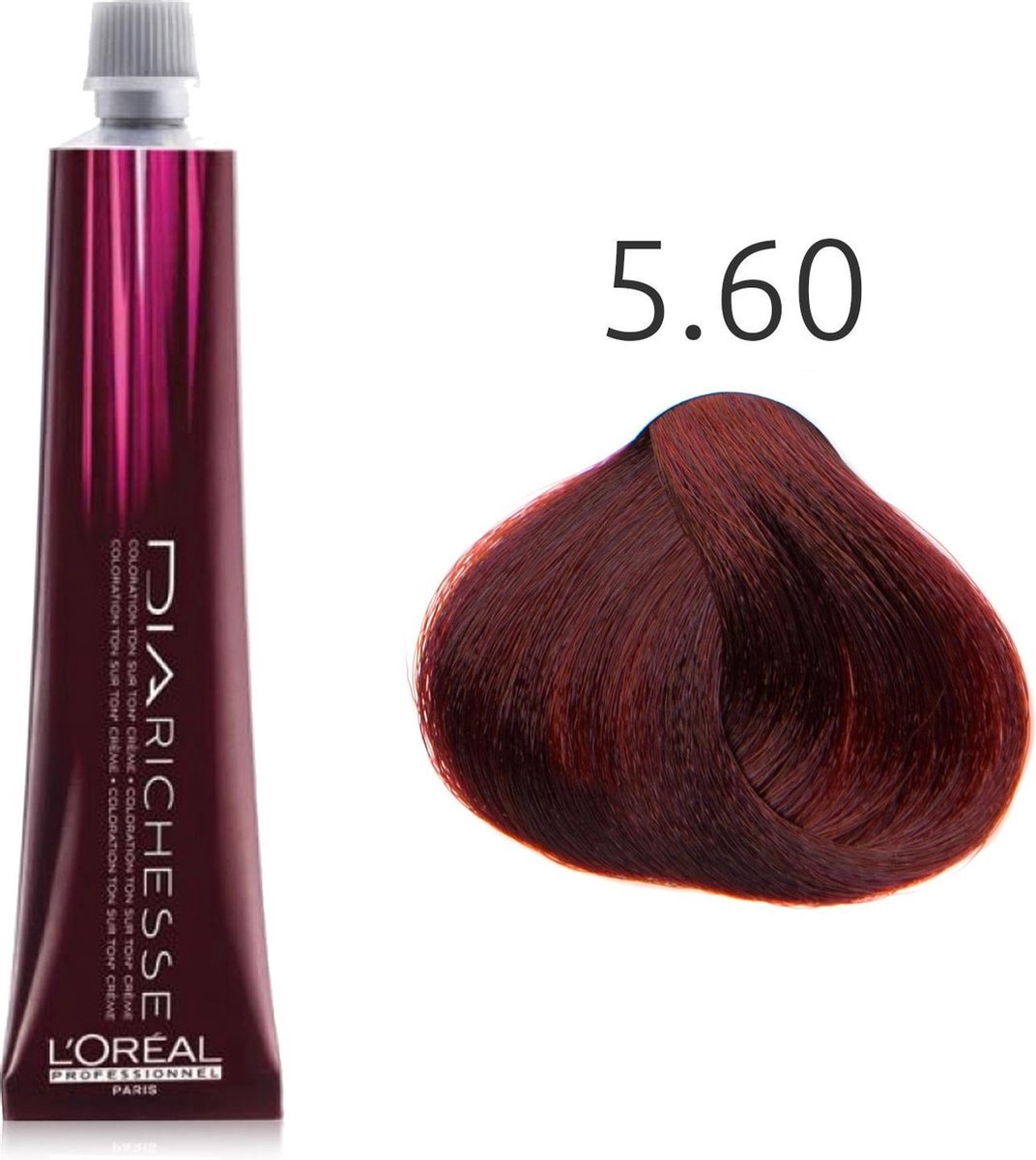 L'Oréal Paris DIA Richesse 5.60 Châtain Clair Rouge Intense 50 ml | bol