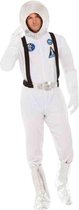 Smiffy's - Science Fiction & Space Kostuum - Witte Astronaut - Man - Wit / Beige - Large - Carnavalskleding - Verkleedkleding