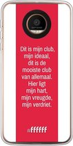 Motorola Moto Z Force Hoesje Transparant TPU Case - AFC Ajax Dit Is Mijn Club #ffffff