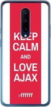 OnePlus 7 Pro Hoesje Transparant TPU Case - AFC Ajax Keep Calm #ffffff