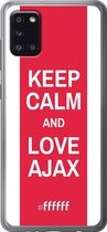 Samsung Galaxy A31 Hoesje Transparant TPU Case - AFC Ajax Keep Calm #ffffff