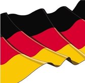 60x stuks Duitse vlag servetten 33 x 33 cm - Duitsland feestartikelen en tafel versiering