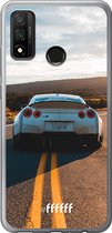 Huawei P Smart (2020) Hoesje Transparant TPU Case - Silver Sports Car #ffffff