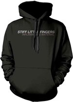 Stiff Little Fingers Hoodie/trui -XXL- Inflammable Material Zwart