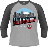 All Time Low Raglan top -S- Baltimore Grijs