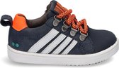 Bunnies JR Puk Pit Jongens Lage Sneakers - Blauw - Leer - Veters