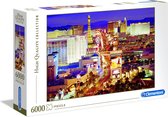 Clementoni Legpuzzel - High Quality Puzzel Collectie - Las Vegas - 6000 stukjes, puzzel volwassenen