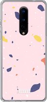 OnePlus 8 Hoesje Transparant TPU Case - Terrazzo N°8 #ffffff