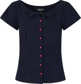 Collectif Constance 40's Denim Top Navy