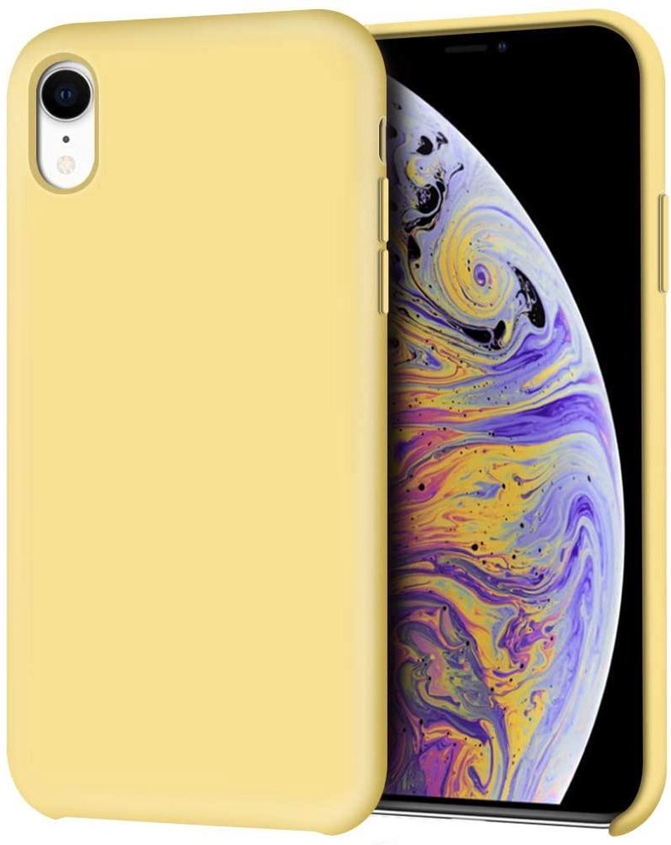 Siliconen Hoesje Backcover - Geschikt voor: iPhone XS Max - Geel