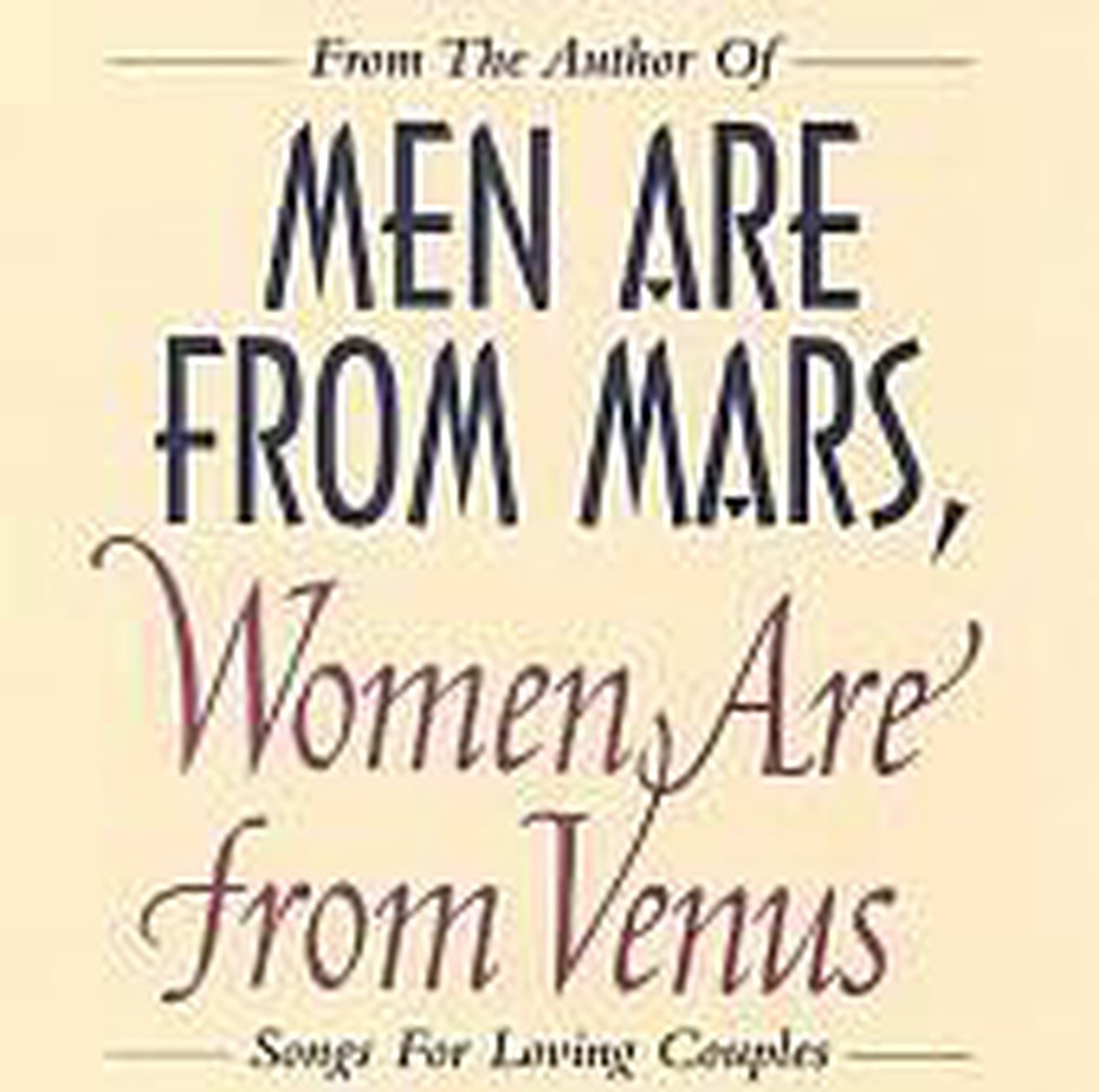 Men Are from Mars, Women Are from Venus - various artists