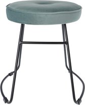 Sortio Home - Barkruk Bristol - Grijs - Velvet