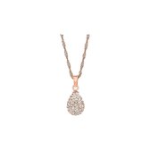 Favs dames ketting 925 sterling zilver 116 Crystal One Size 86833531