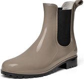 Regenlaars Gevavi Boots | 4300 Dames Enkellaars PVC | Maat 38 | Taupe