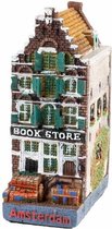 Amsterdams grachtenhuisje - boekwinkel - Oude Schans 37 - 12 cm