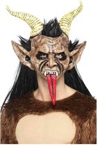 Smiffys - Beast / Krampus Demon Masker - Bruin