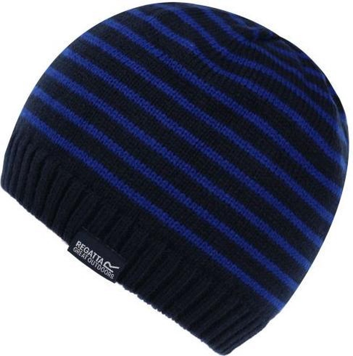 Tarley muts voor Kinderen van Regatta met Fleece gevoerd gebreide Muts Blauw