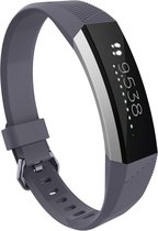 Bandje Voor Fitbit Alta - Sport Band - Grijs - Maat: SM - Horlogebandje, Armband