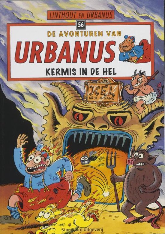 Cover van het boek 'Kermis in de hel' van W. Linthout en  Urbanus