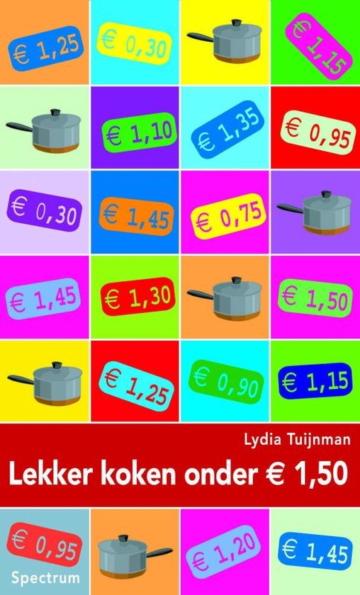 Cover van het boek 'Lekker koken onder euro 1.50' van Lydia Tuijnman