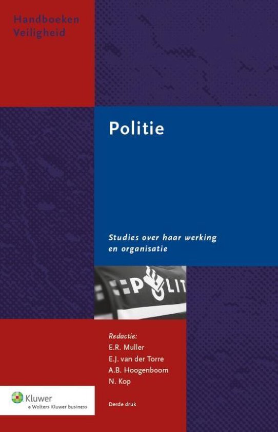 Handboeken Veiligheid - Politie - cover