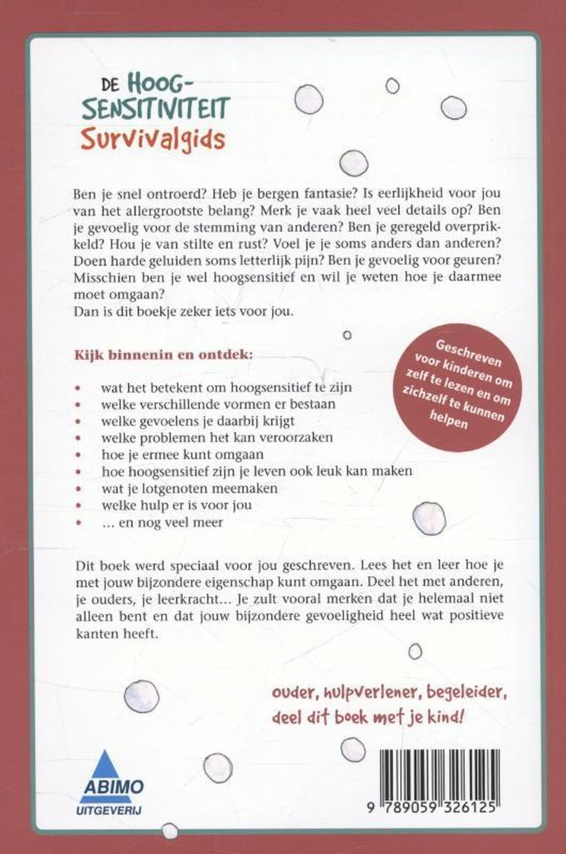 De hoogsensitiviteit survivalgids - back cover
