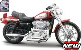 Maisto Harley-davidson XL 1200C SPORTSTER 2002 rood/zilver schaalmodel 1:24