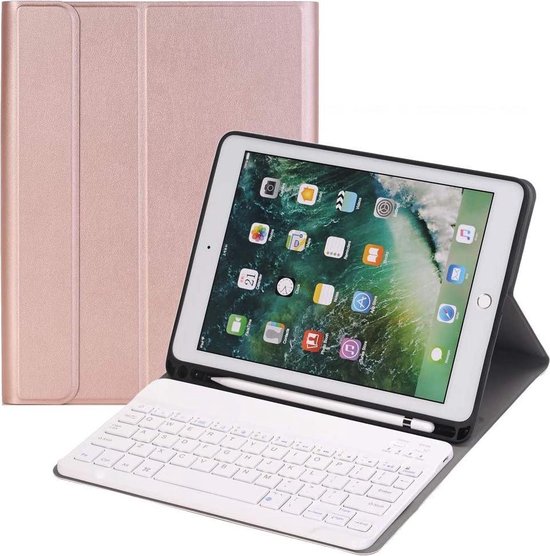 Case2go - Tablet Toetsenbord Hoes geschikt voor Apple iPad 10.2 inch 2019 /  2020 /... | bol.com