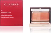 Clarins - Duo Mineral Bronzing Powder Compact SPF 15 - Mineral Bronzing Powder 10 g 02 Medium -