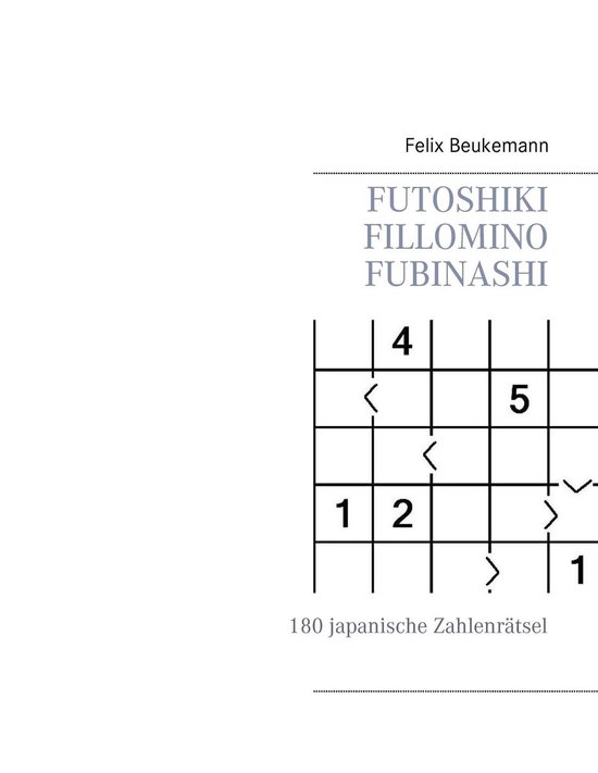 Futoshiki Fillomino Fubinashi - cover