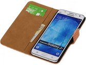 Slang Bookstyle Hoes - Geschikt voor Samsung Galaxy J7 Licht Roze