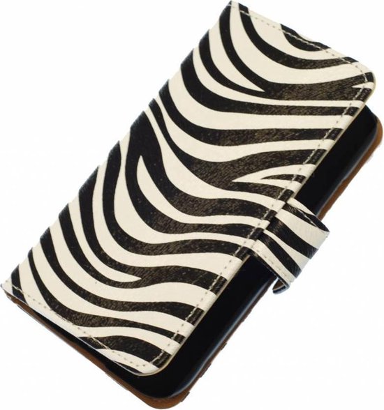 Coque Nokia Lumia 620 Zebra Bookstyle Wit