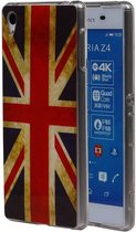 Britse Vlag TPU Backcover Case Hoesjes voor Sony Xperia Z4 UK