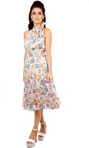 Voodoo Vixen Lange jurk -2XL- Tabby Wit