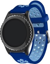 watchbands-shop.nl Siliconen bandje - Samsung Gear S3/S3 Frontier - Blauw