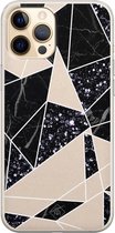 iPhone 12 Pro hoesje siliconen - Abstract painted | Apple iPhone 12 Pro case | TPU backcover transparant