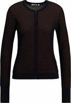 WE Fashion Dames fijngebreid vest met structuur