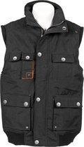 T'RIFFIC® EGO Bodywarmer 75/25% katoen/polyamide Zwart size 2XL
